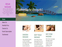 Tablet Screenshot of oceanfootbodymassage.com